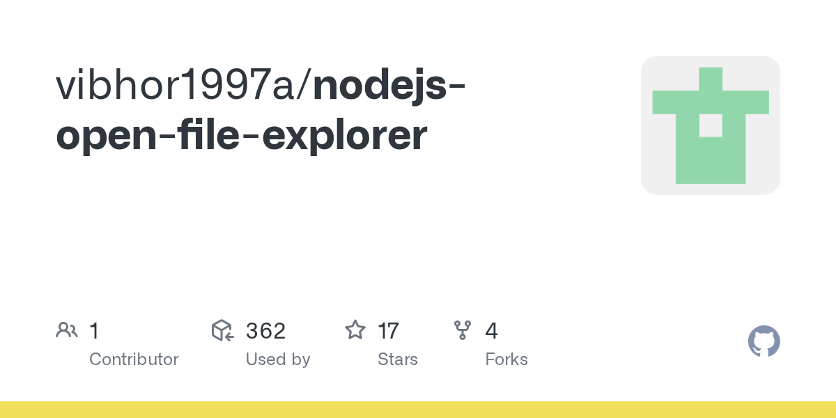 GitHub vibhor1997a/nodejsopenfileexplorer