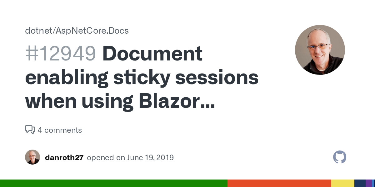 Document enabling sticky sessions when using Blazor server apps with Azure SignalR service