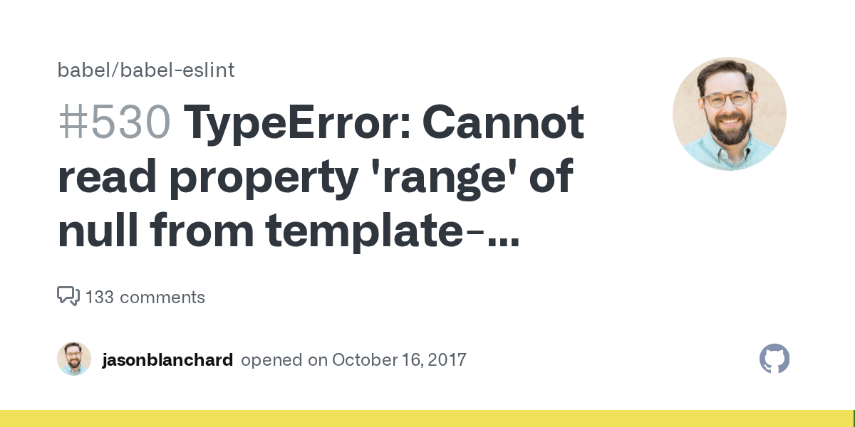 TypeError Cannot read property 'range' of null from templatecurly
