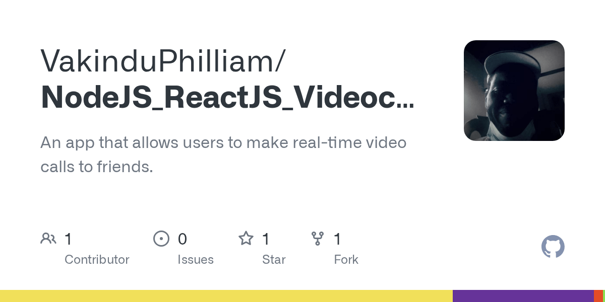 GitHub VakinduPhilliam/NodeJS_ReactJS_Videocall An app that allows
