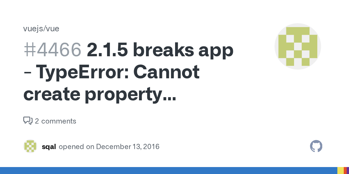 2.1.5 breaks app TypeError Cannot create property 'isRootInsert' on