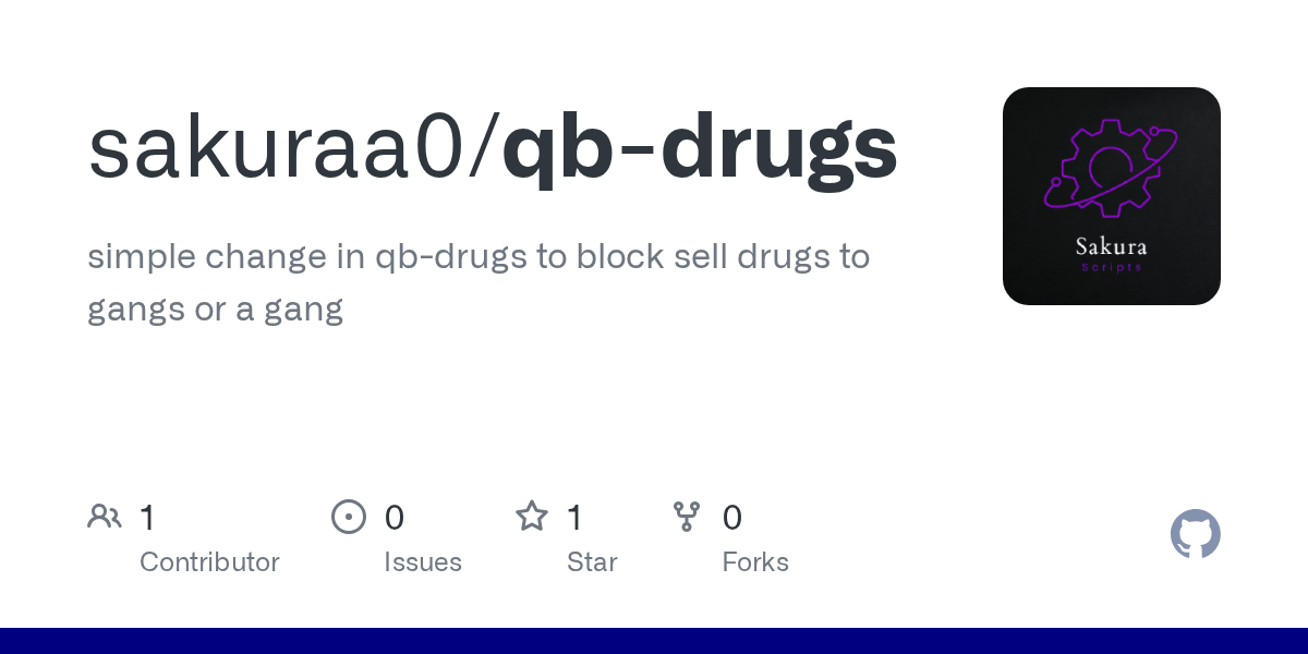 GitHub sakuraa0/qbdrugs simple change in qbdrugs to block sell