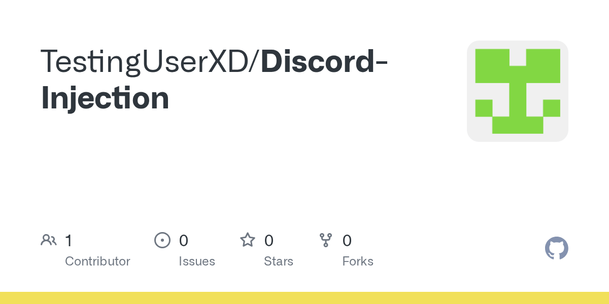 GitHub TestingUserXD/DiscordInjection