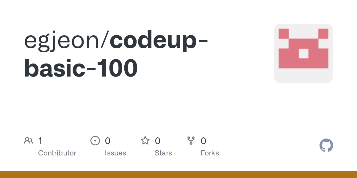 GitHub egjeon/codeupbasic100