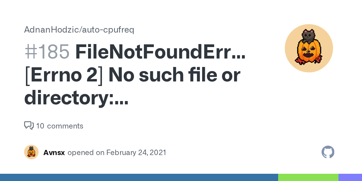 FileNotFoundError [Errno 2] No such file or directory '/sys/devices