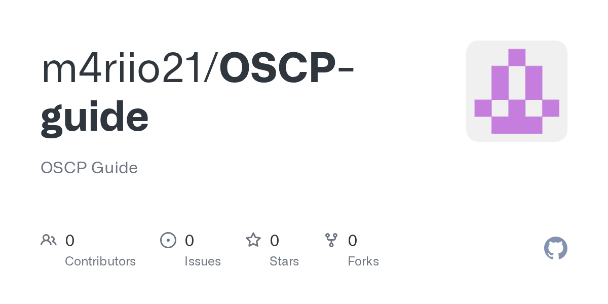 GitHub m4riio21/OSCPguide OSCP Guide