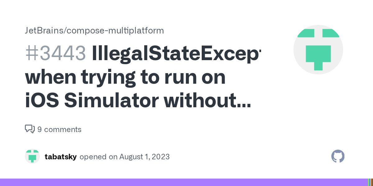 IllegalStateException when trying to run on iOS Simulator without Metal