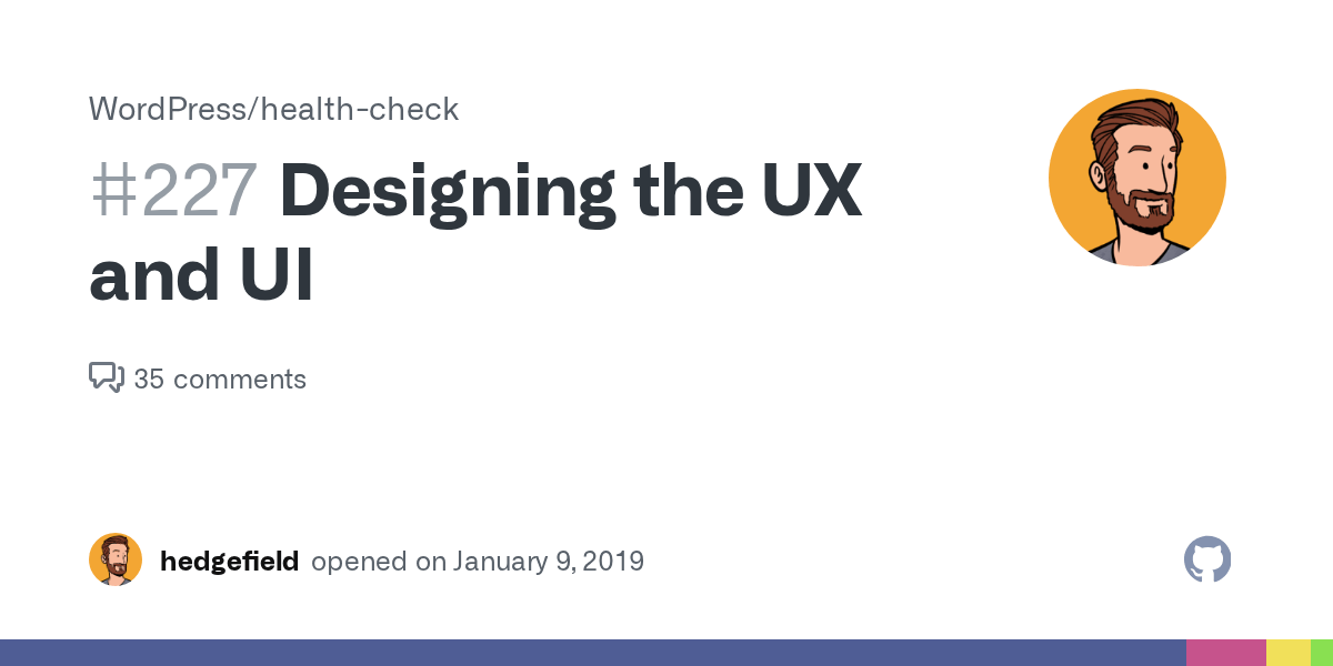 Designing the UX and UI · Issue 227 · WordPress/healthcheck · GitHub