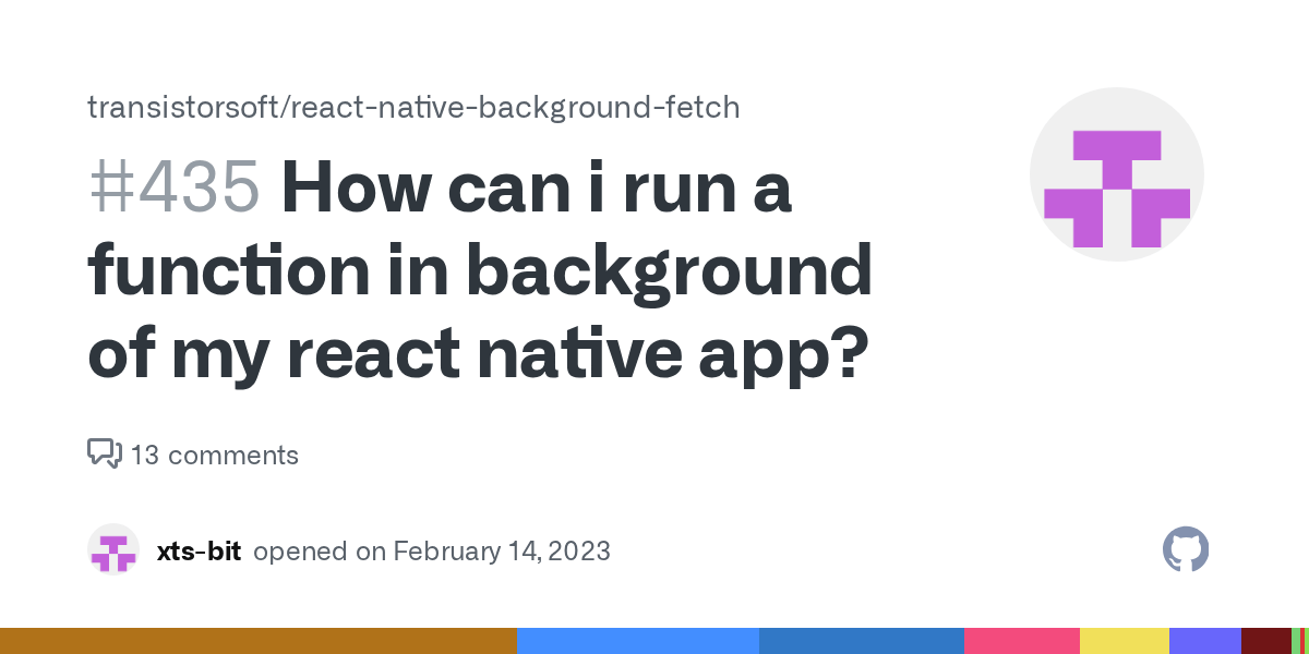 How can i run a function in background of my react native app? · Issue