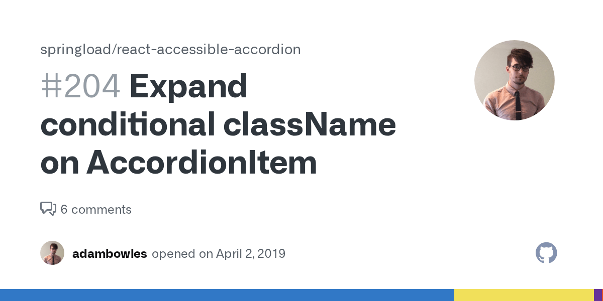 Expand conditional className on AccordionItem · Issue 204 · springload