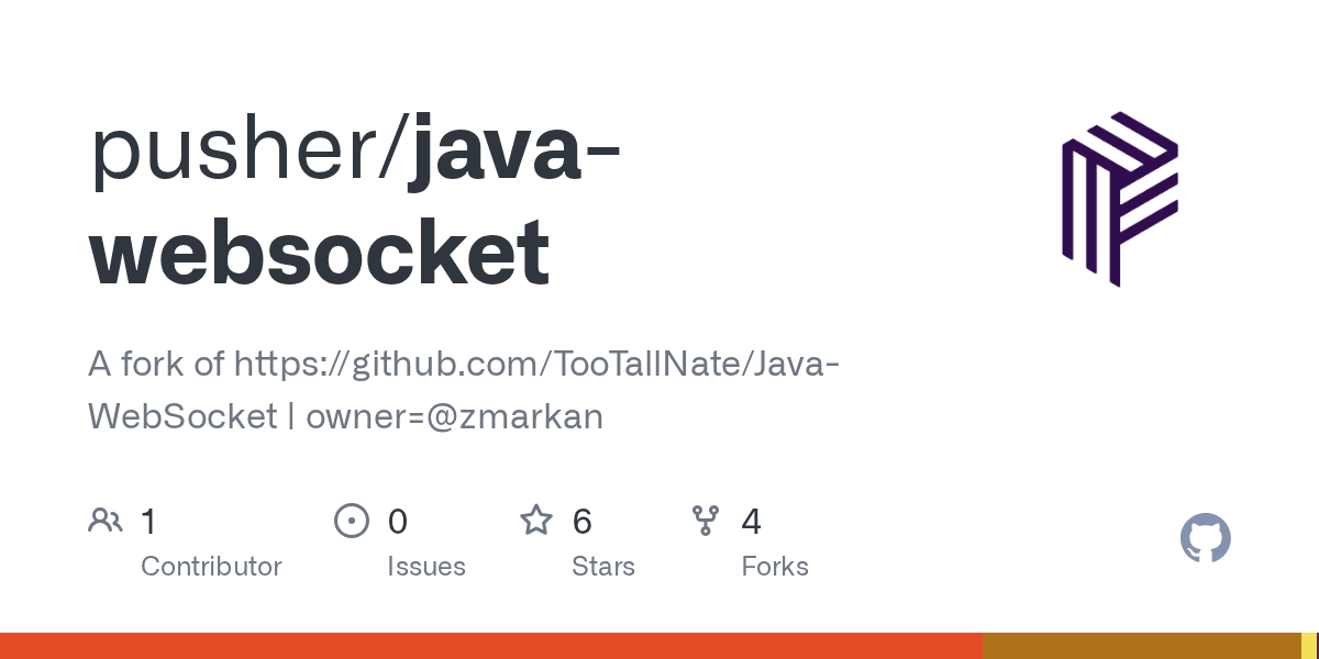 GitHub pusher/javawebsocket A fork of