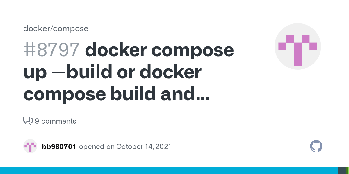 docker compose up build or docker compose build and config.json for