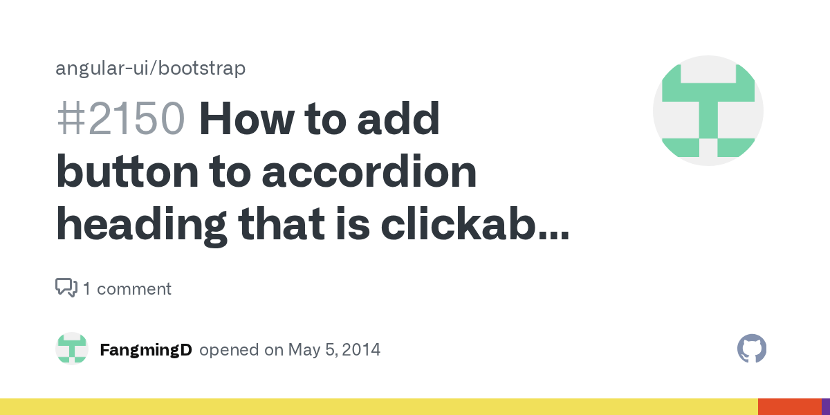 How to add button to accordion heading that is clickable separate from the accordion heading