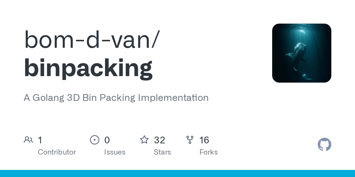 GitHub bomdvan/binpacking A Golang 3D Bin Packing Implementation