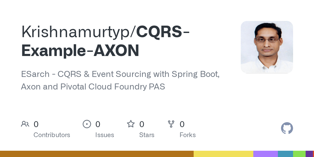 GitHub Krishnamurtyp/CQRSExampleAXON ESarch CQRS & Event