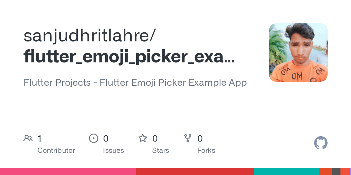 GitHub sanjudhritlahre/flutter_emoji_picker_example_app Flutter