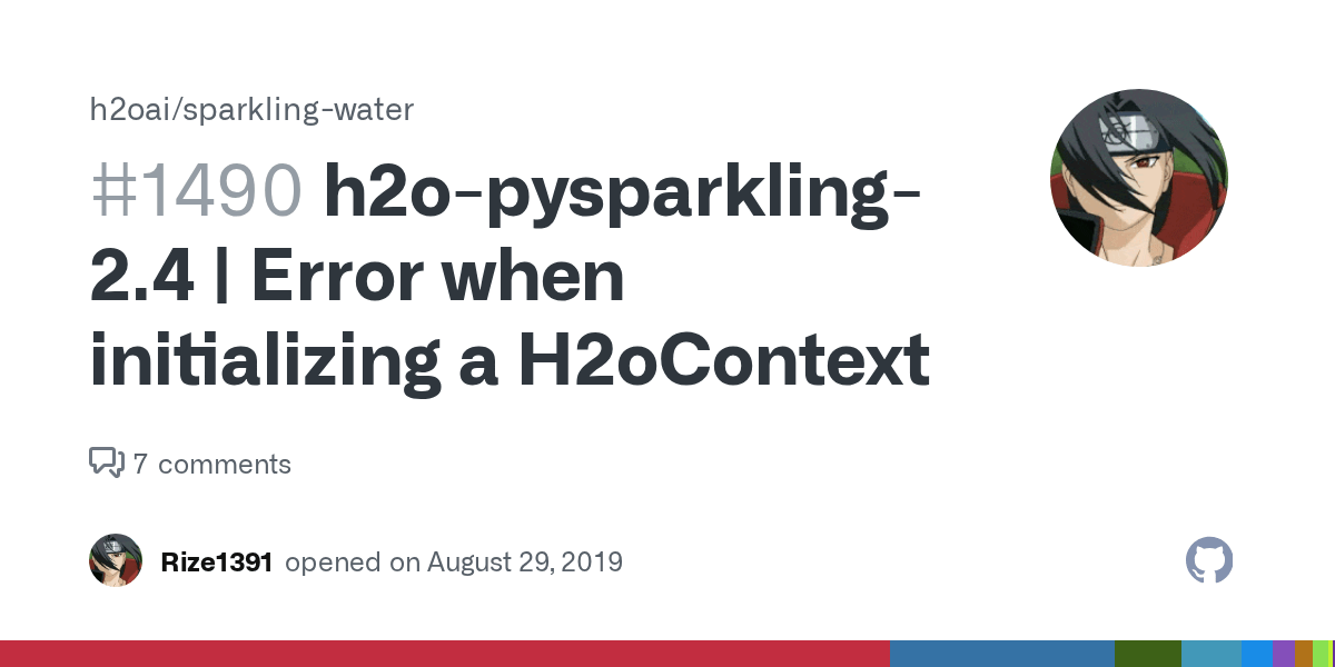 h2opysparkling2.4 Error when initializing a H2oContext · Issue