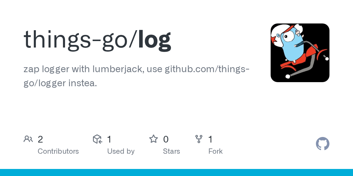 GitHub thingsgo/log zap logger with lumberjack