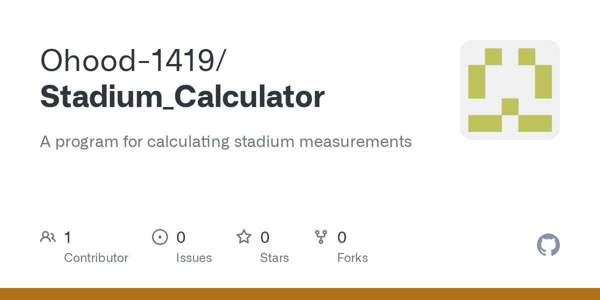 GitHub Ohood1419/Stadium_Calculator A program for calculating