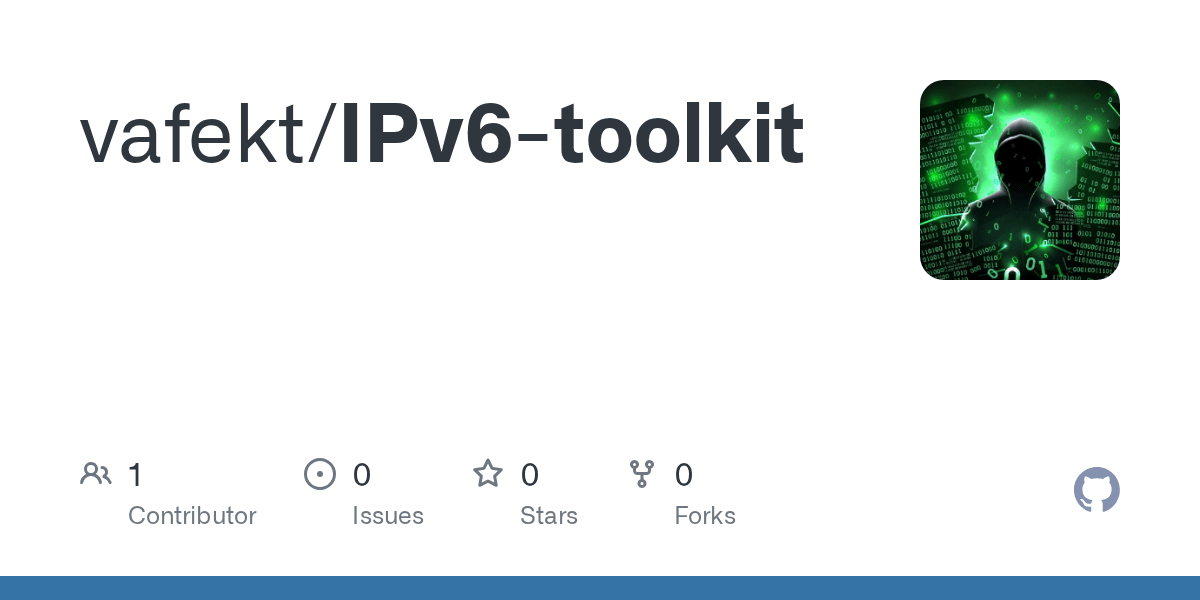 GitHub vafekt/IPv6generator