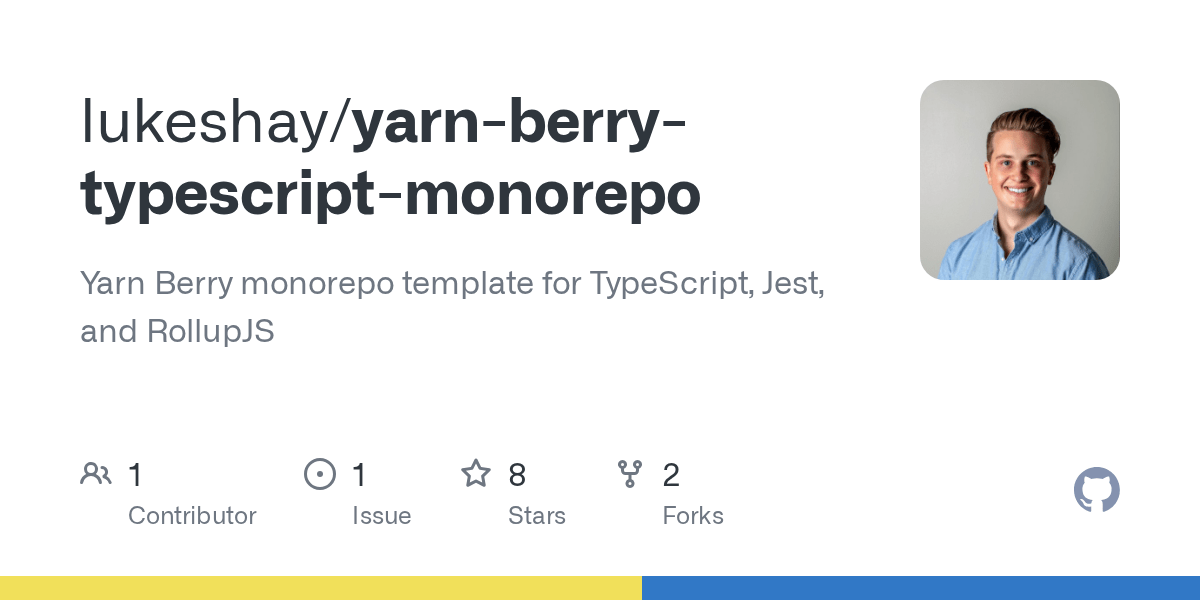 GitHub lukeshay/yarnberrytypescriptmonorepo Yarn Berry monorepo