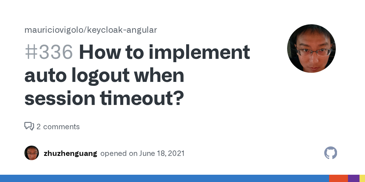 How to implement auto logout when session timeout? · Issue 336