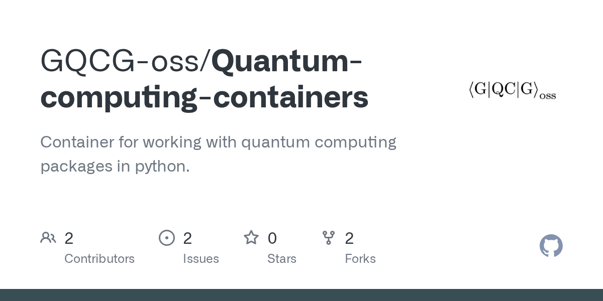 GitHub Container for working