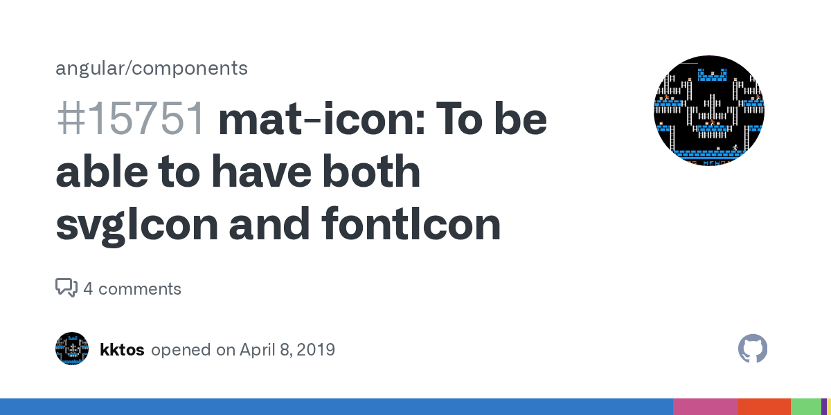 maticon To be able to have both svgIcon and fontIcon · Issue 15751