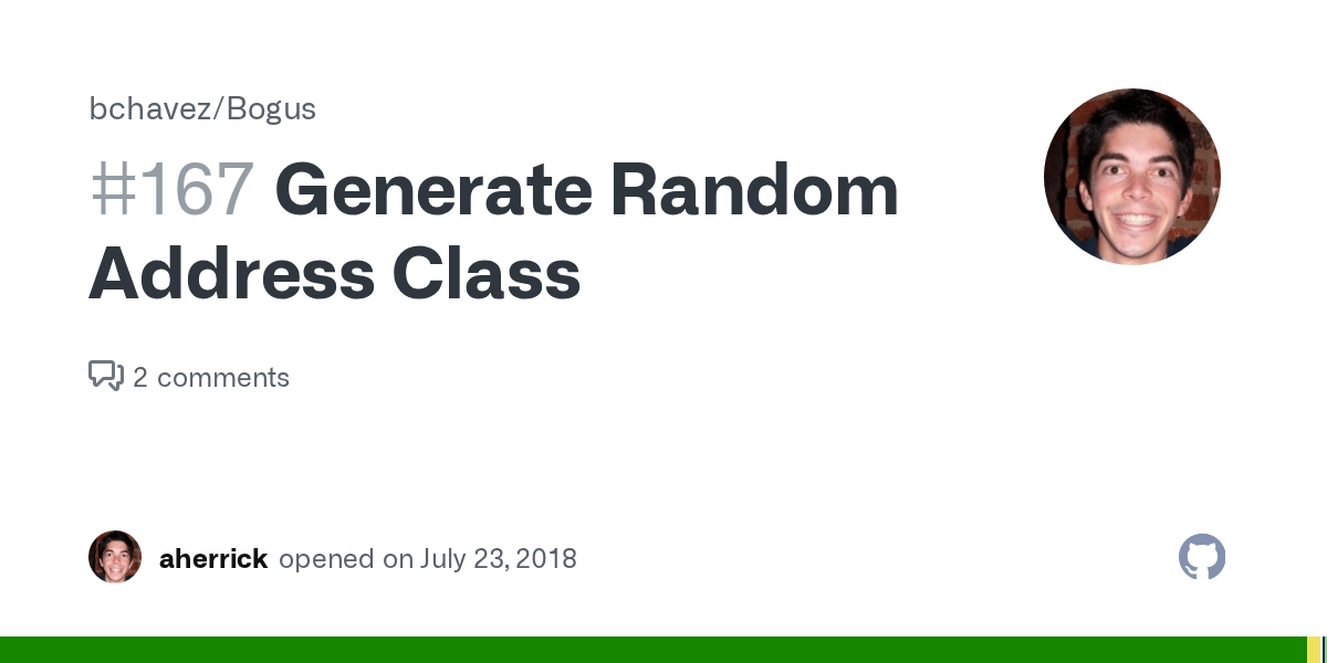 Generate Random Address Class · Issue 167 · bchavez/Bogus · GitHub