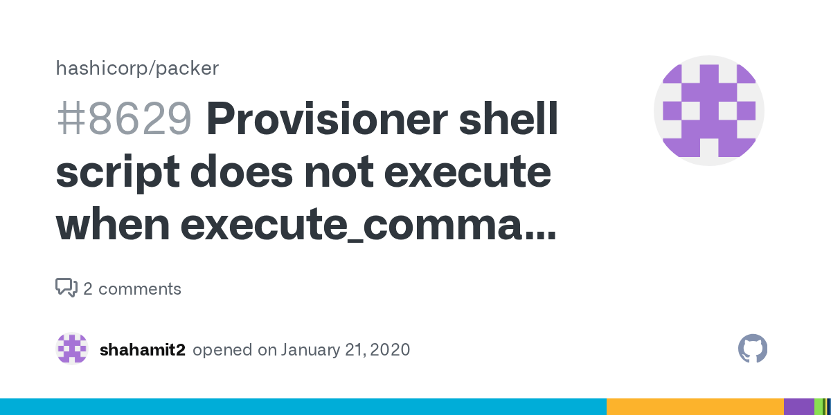 Provisioner shell script does not execute when is