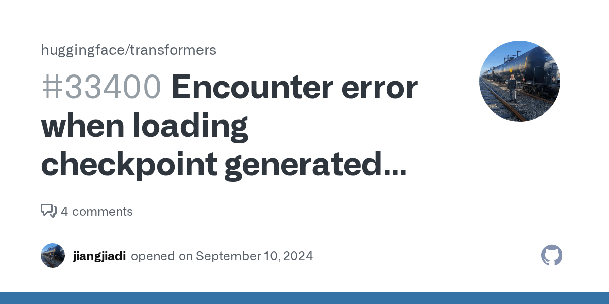 Encounter error when loading checkpoint generated by latest accelerate