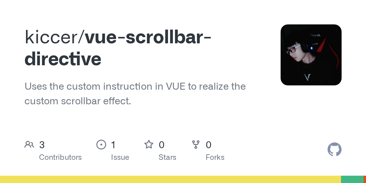 GitHub kiccer/vuescrollbardirective Uses the custom instruction in