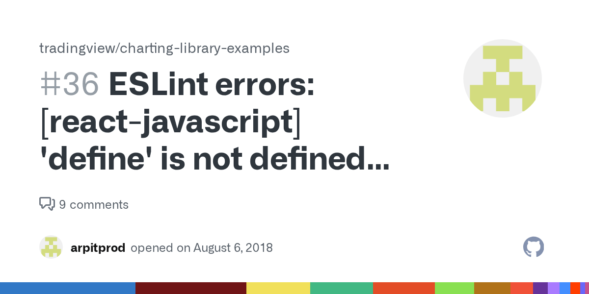 ESLint errors [reactjavascript] 'define' is not defined noundef/or