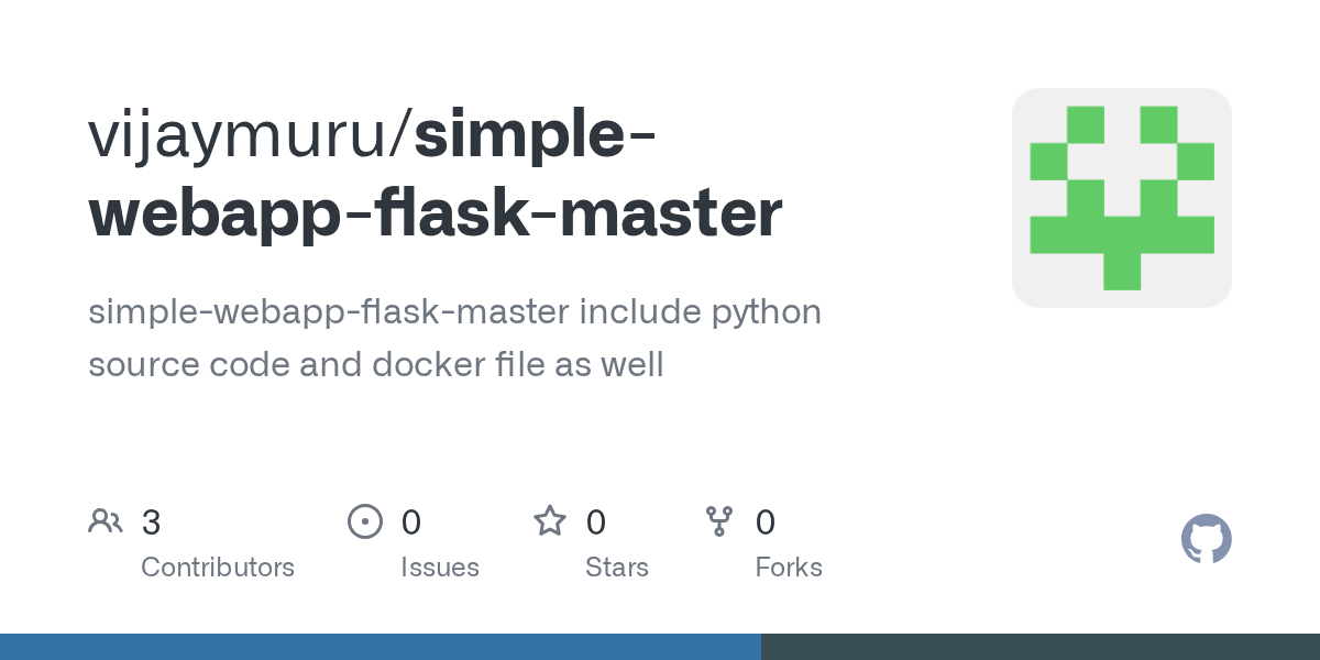 GitHub vijaymuru/simplewebappflaskmaster simplewebappflask