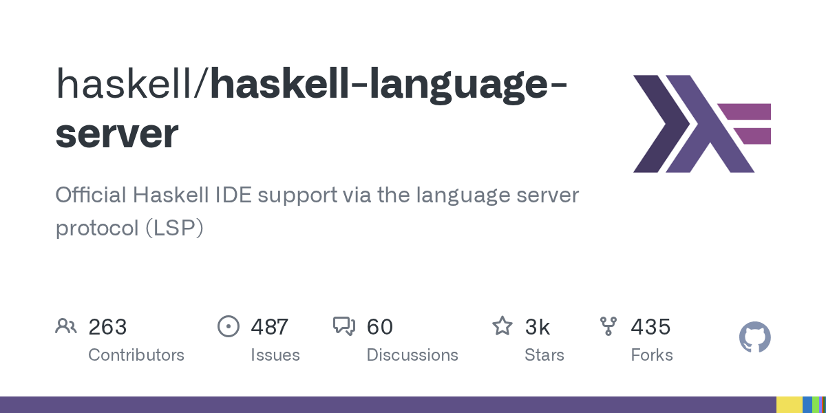 GitHub haskell/haskelllanguageserver Official haskell ide support