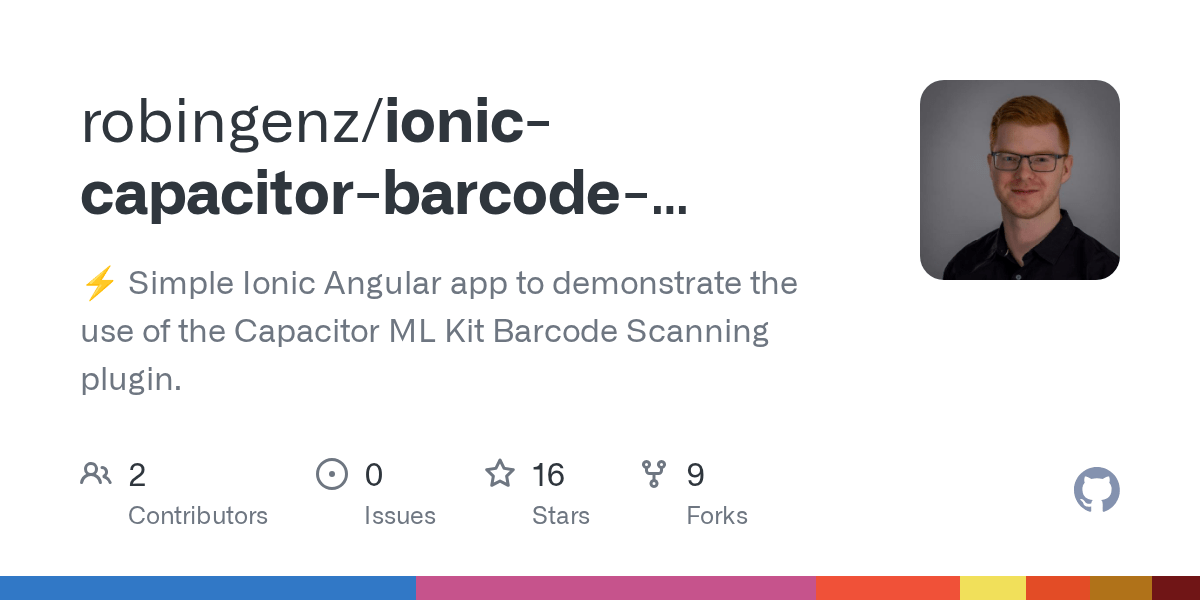 GitHub robingenz/ioniccapacitorbarcodescanner ⚡️ Simple Ionic