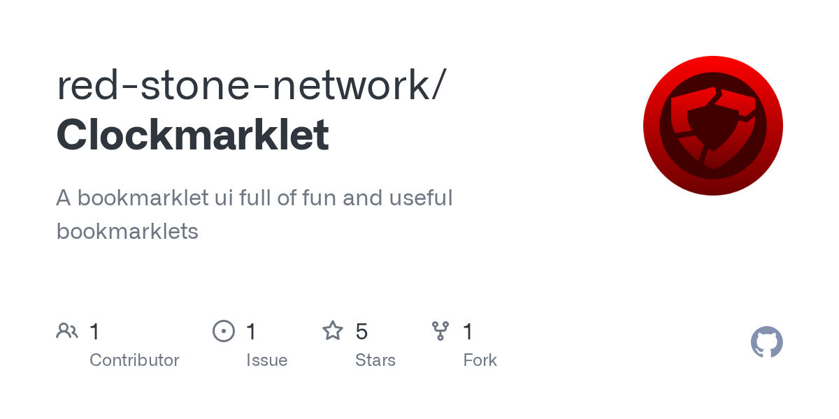 GitHub A bookmarklet ui full of fun