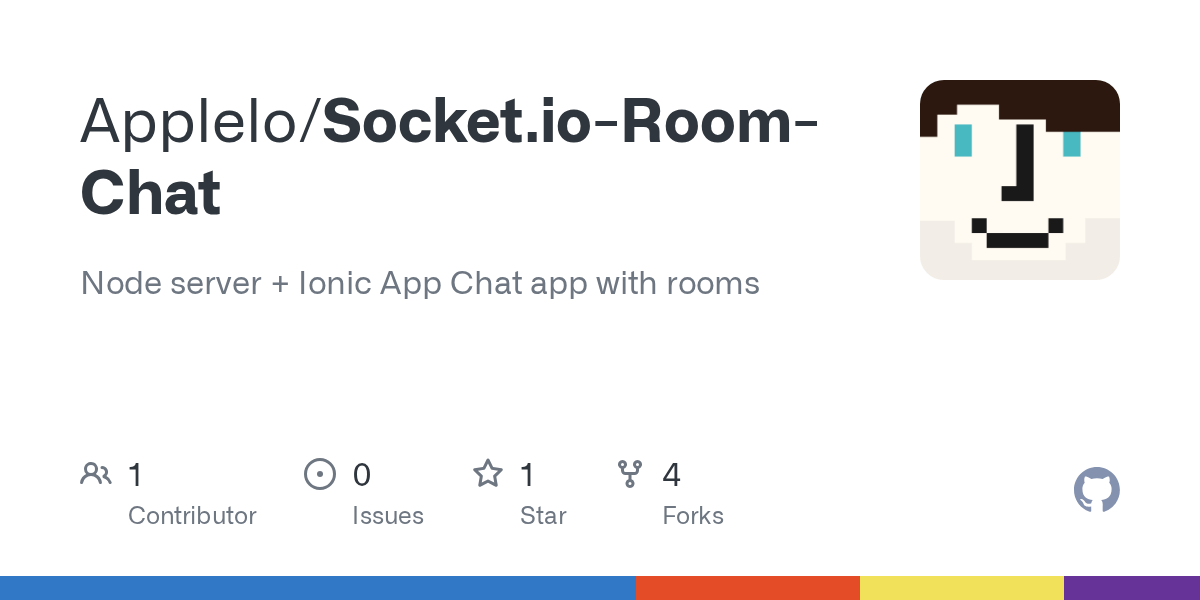 GitHub Applelo/Socket.ioRoomChat Node server + Ionic App Chat app