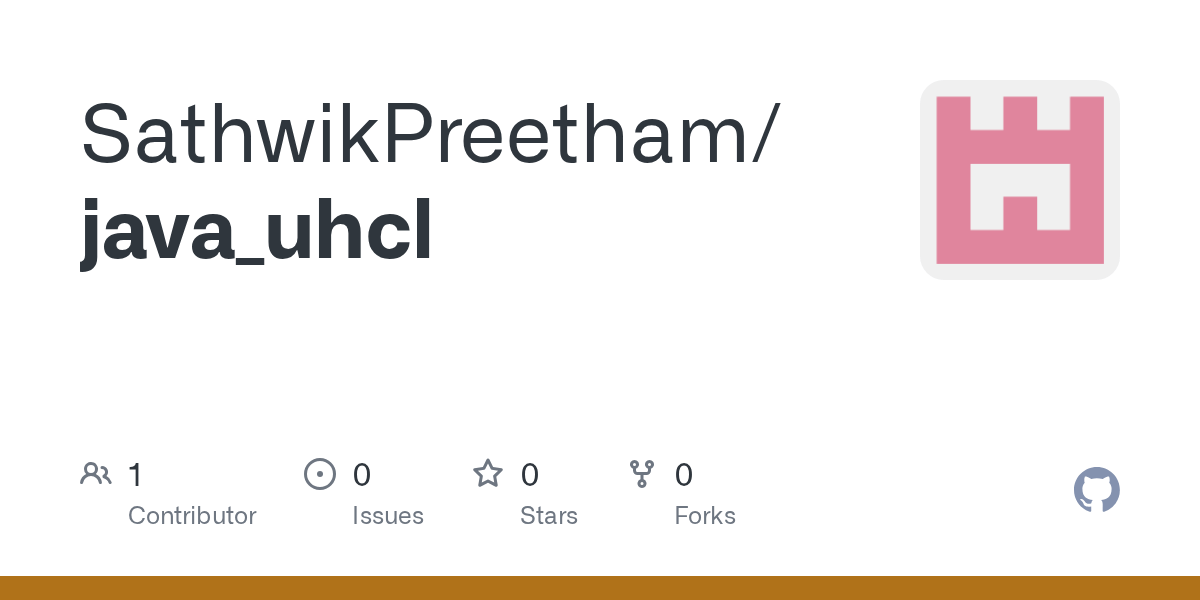 GitHub SathwikPreetham/java_uhcl(01)