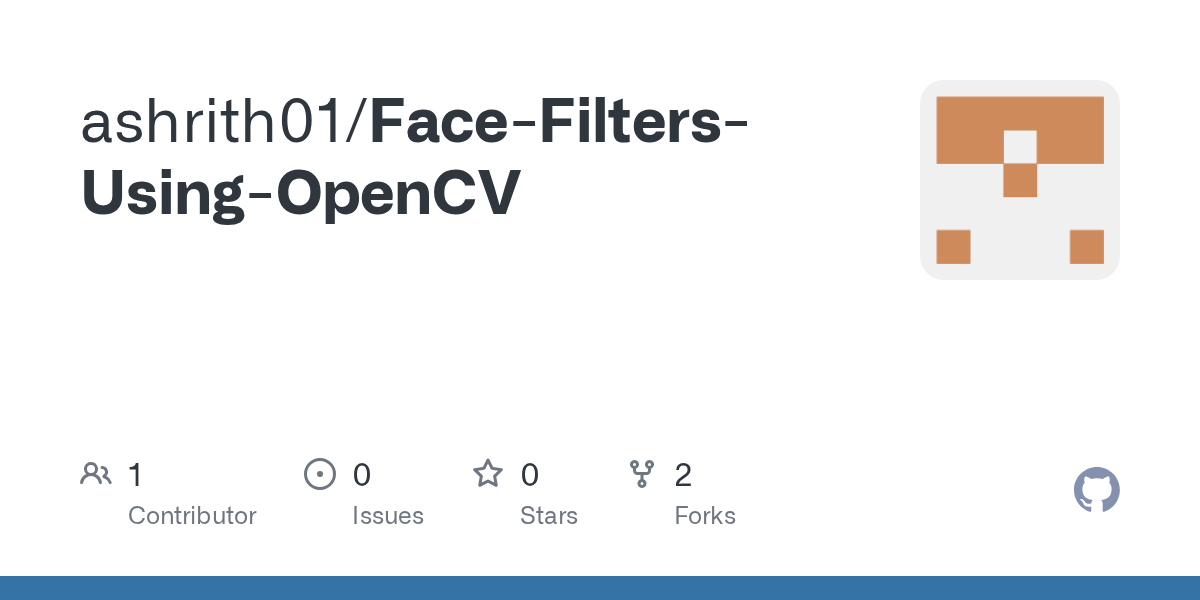GitHub ashrith01/FaceFiltersUsingOpenCV