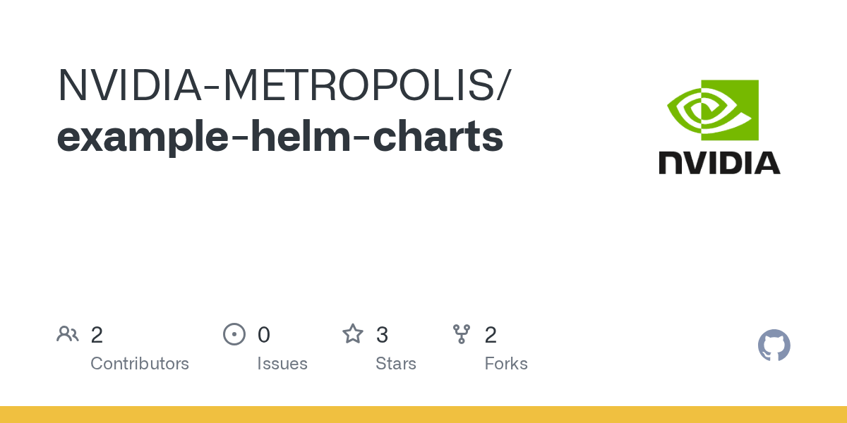 GitHub NVIDIAMETROPOLIS/examplehelmcharts