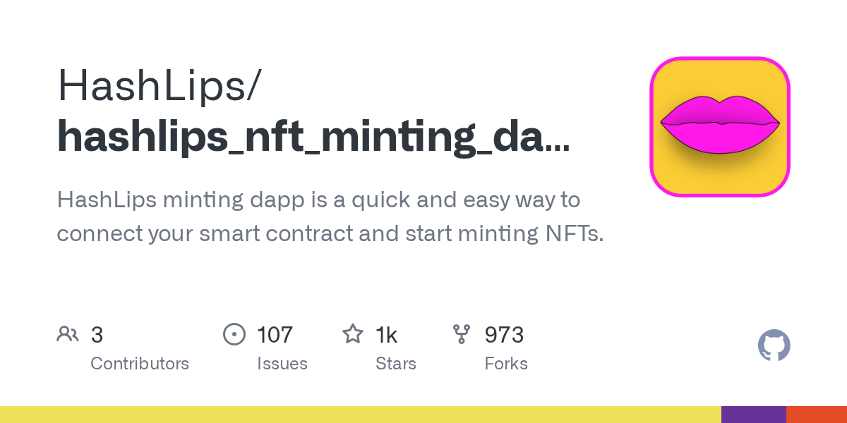GitHub HashLips/hashlips_nft_minting_dapp HashLips minting dapp is a