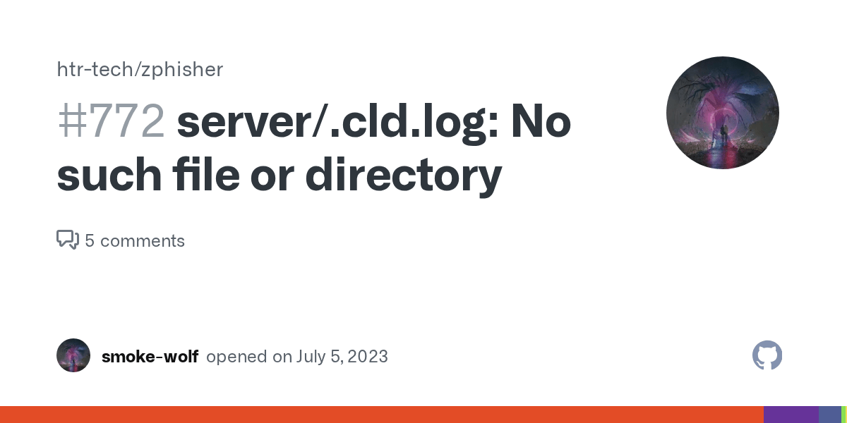 server/.cld.log No such file or directory · Issue 772 · htrtech