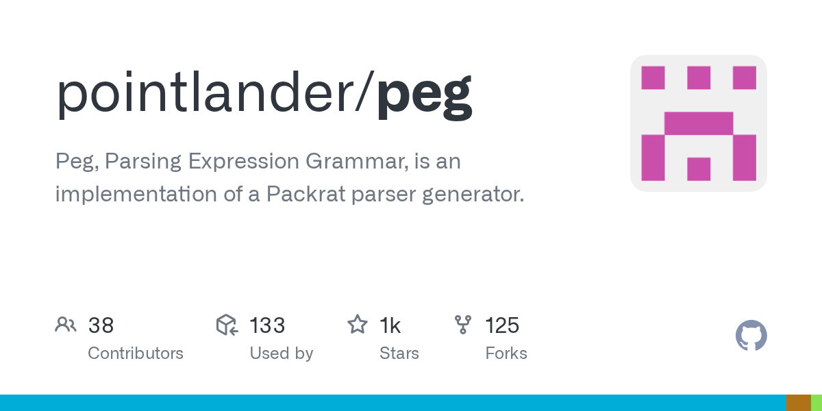 GitHub pointlander/peg Peg, Parsing Expression Grammar, is an