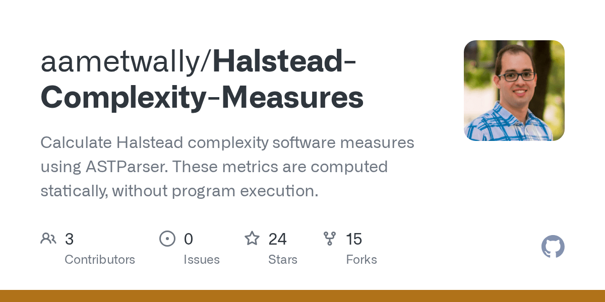 GitHub Calculate Halstead