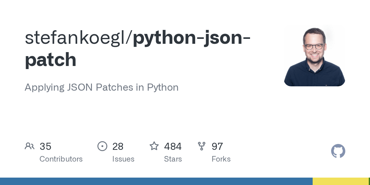 GitHub stefankoegl/pythonjsonpatch Applying JSON Patches in Python