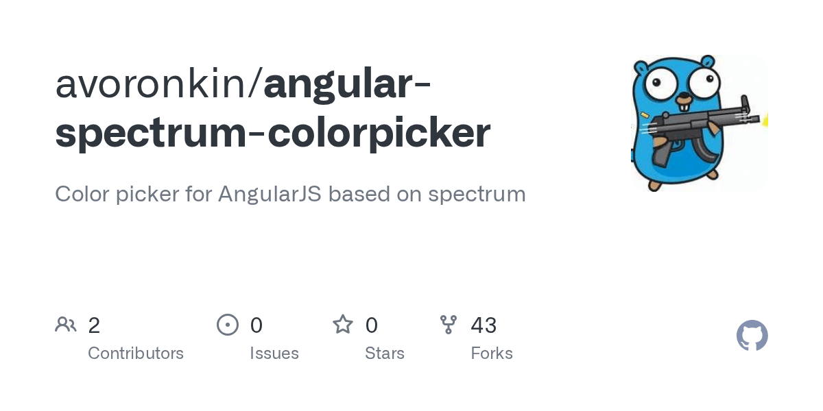 GitHub avoronkin/angularspectrumcolorpicker Color picker for