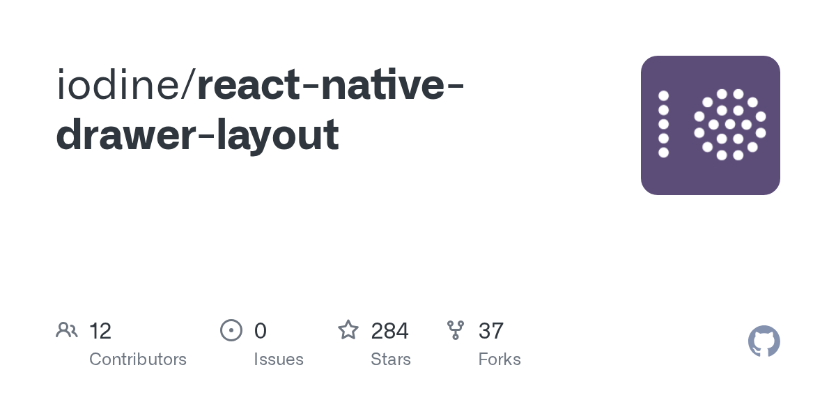 GitHub iodine/reactnativedrawerlayout