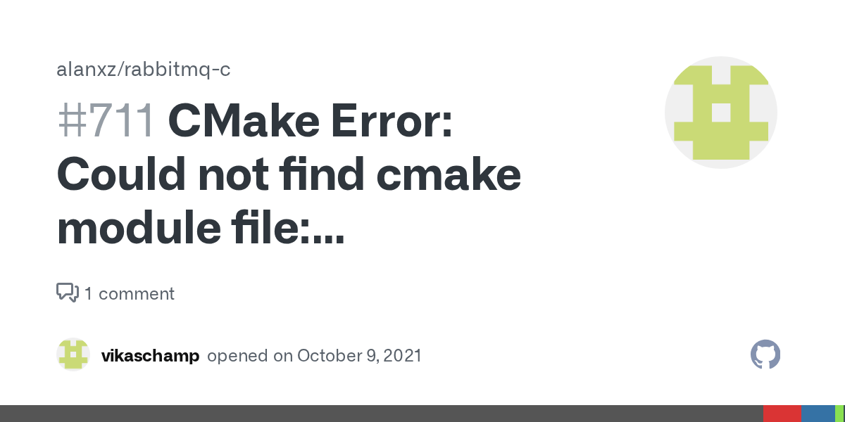 CMake Error Could not find cmake module file