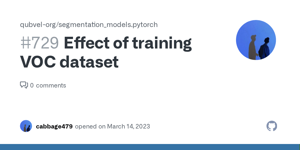 Effect of training VOC dataset · Issue 729 · qubvel/segmentation
